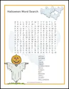 Halloween Ghost Word Search