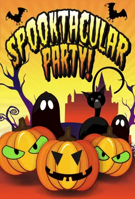 Halloween Spooktacular Party Card