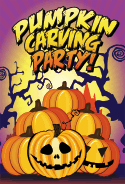 Halloween Pumpkin Carving Party Card Halloween printables