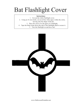 Bat Flashlight Cover