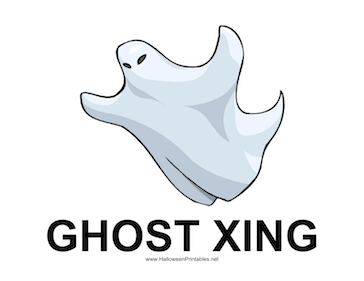 Ghost Xing Sign