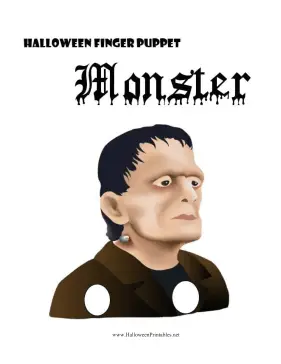 Halloween Finger Puppet Monster