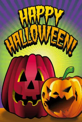 Halloween Jack O Lantern Card