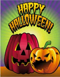 Halloween Jack O Lantern Small Card