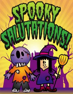 Halloween Spooky Salutation Small Card