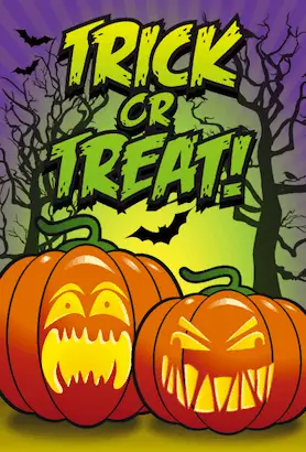 Halloween Trick or Treat Card