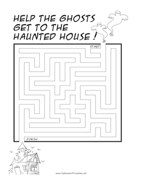 Haunted House Ghosts Maze