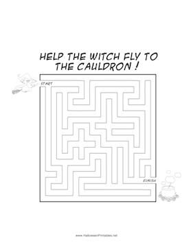 Witch Cauldron Maze