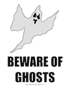 Beware of Ghosts Sign