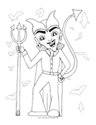 Devil Coloring Page