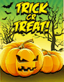 Orange Trick or Treat Small Card