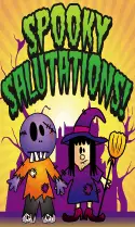 Halloween Spooky Salutation Card Halloween printables