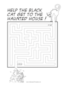 Haunted House Cat Maze