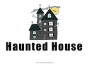 Haunted House Sign