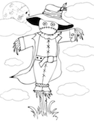 Scarecrow Coloring Page